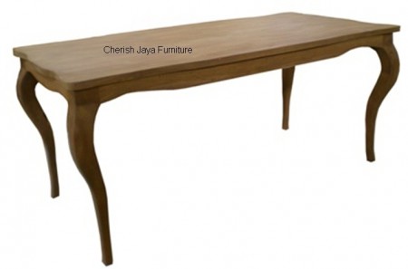 Code: SJDT 020 Name: French Louis Dining Table Size:  W=180 x D=90  x H=78 cm  W=220 x D=100 x H=78 cm W=260 x D=100 x H=78 cm W=280 x D=100 x H=78 cm Thickness top = 3 cm Thickness leg = 12 cm Wood: Solid Teakwood